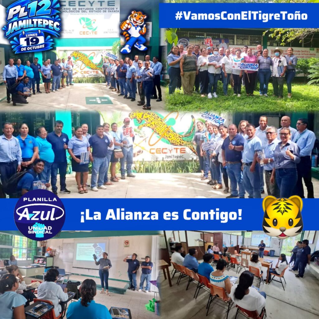 TIGRE TOÑO Y PLANILLA AZUL INICIAN TERCERA SEMANA DE GIRA RUMBO A LA ELECCIÓN SINDICAL DEL CECyTEO