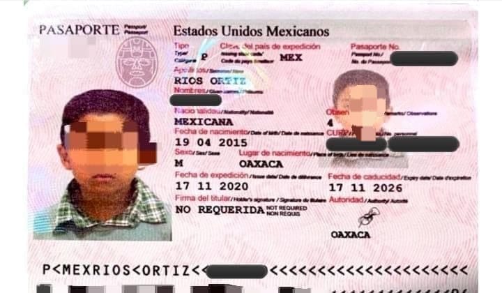 ACUSAN A MARÍA ELENA RÍOS DE PRESUNTA ALTERACIÓN DE IDENTIDAD DE UN MENOR PARA TRÁMITES MIGRATORIOS.
